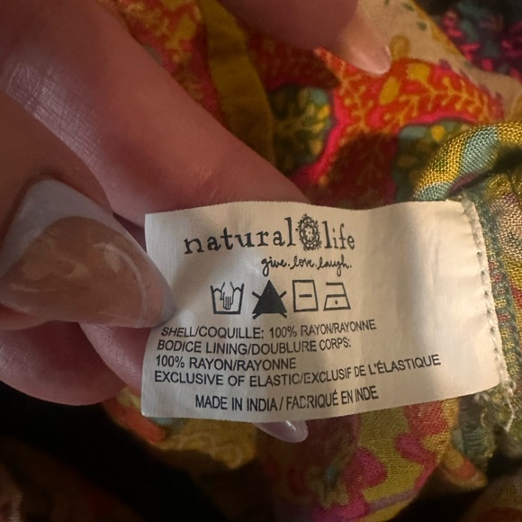 Natural Life Boho Patchwork Tank Size M So Cute! 🎀 - Picture 2 of 4